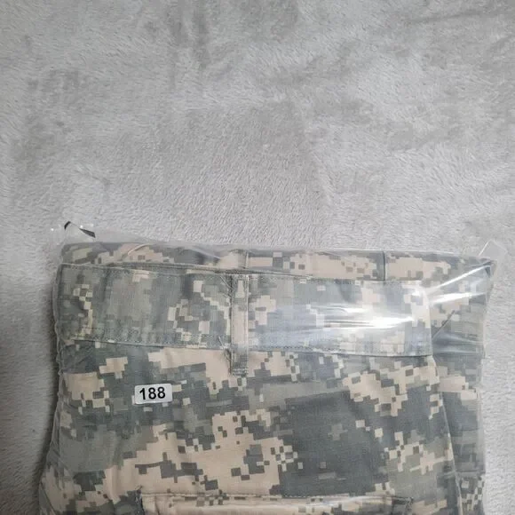 US Army ACU Cargo Pants Mens Medium Regular Green Camo Ripstop Made In USA - Picture 14 of 16